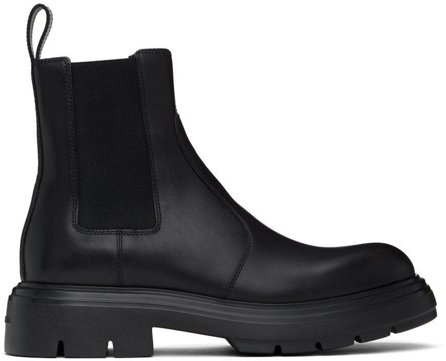 Tenisky a topánky FERRAGAMO Ferragamo Leather Chelsea Boots Čierna | 01H402 - 769818, 0