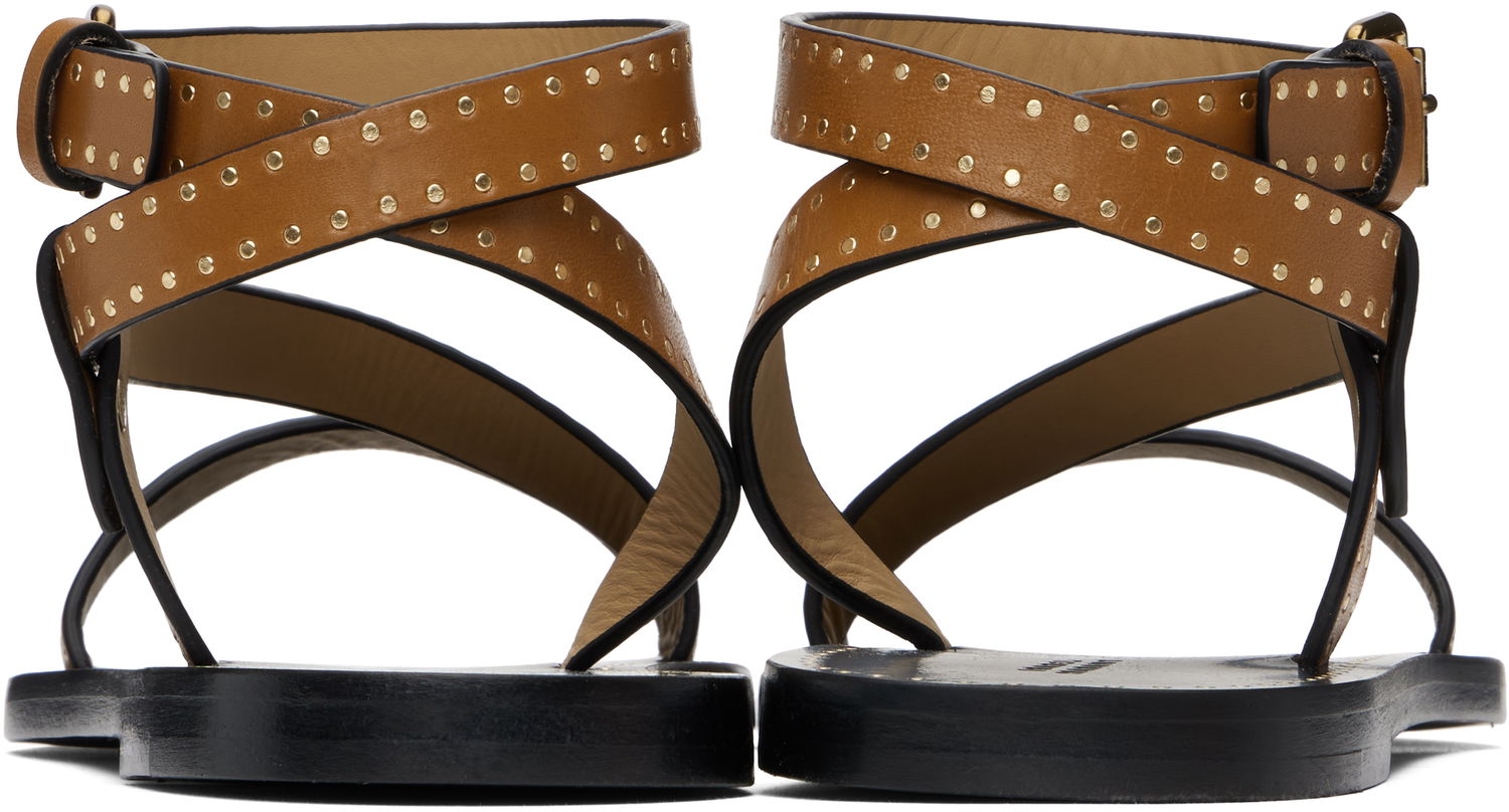 Tenisky a topánky ISABEL MARANT Isabel Marant Jopee Studded Leather Sandals Hnedá | SD0228FA-C1B05S, 1