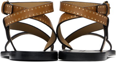 Tenisky a topánky ISABEL MARANT Isabel Marant Jopee Studded Leather Sandals Hnedá | SD0228FA-C1B05S, 1