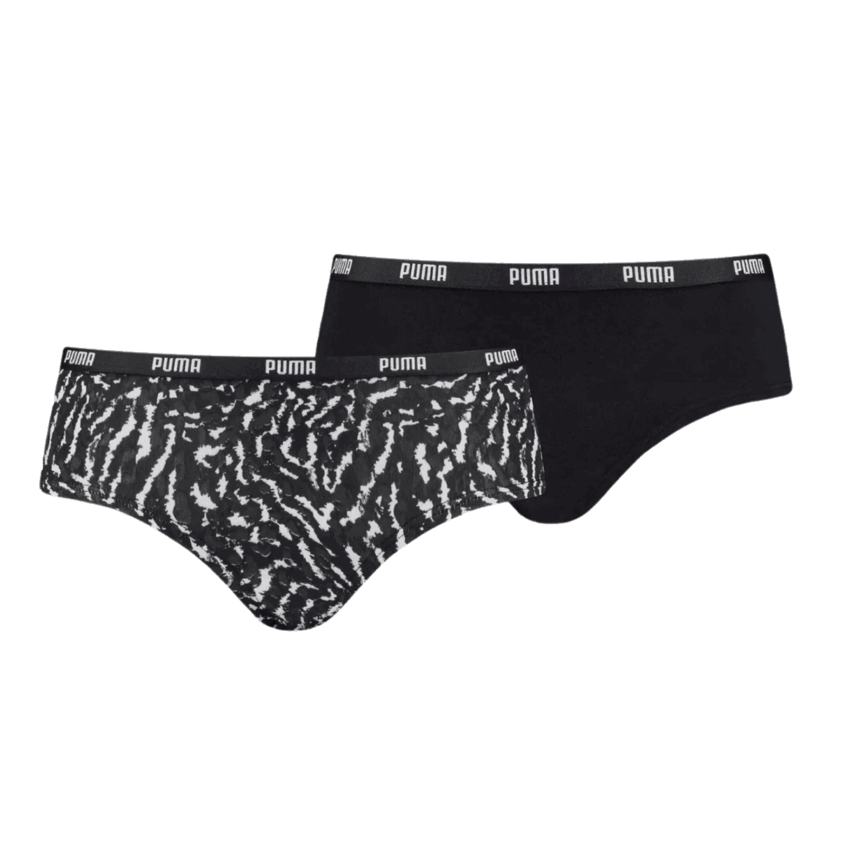 Nohavičky Puma Printed Hipster Underwear, 2-Pack Čierna | 935536-01, 0