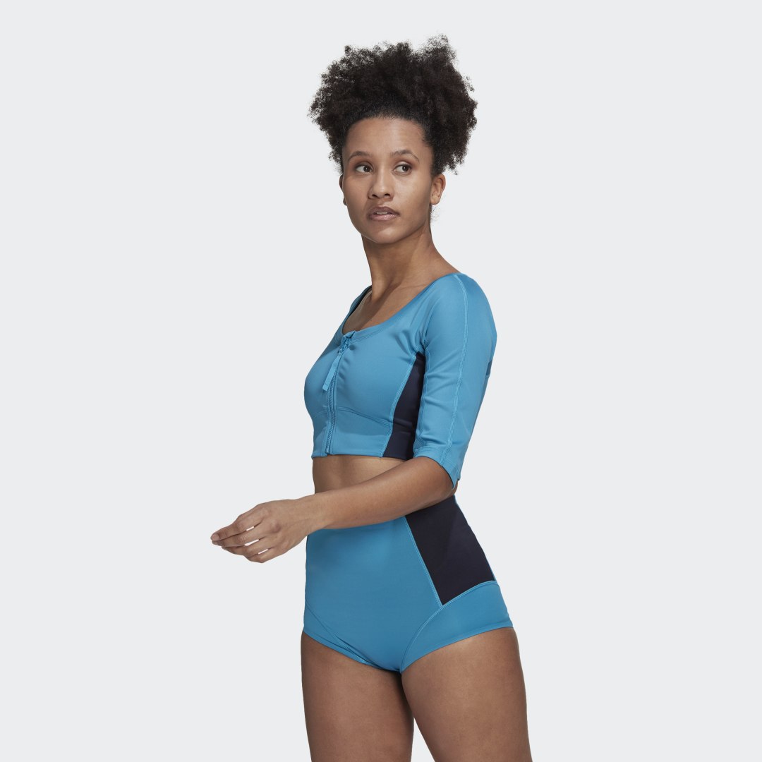 Tričko adidas Originals Top Yoga Modrá | HH9077, 0