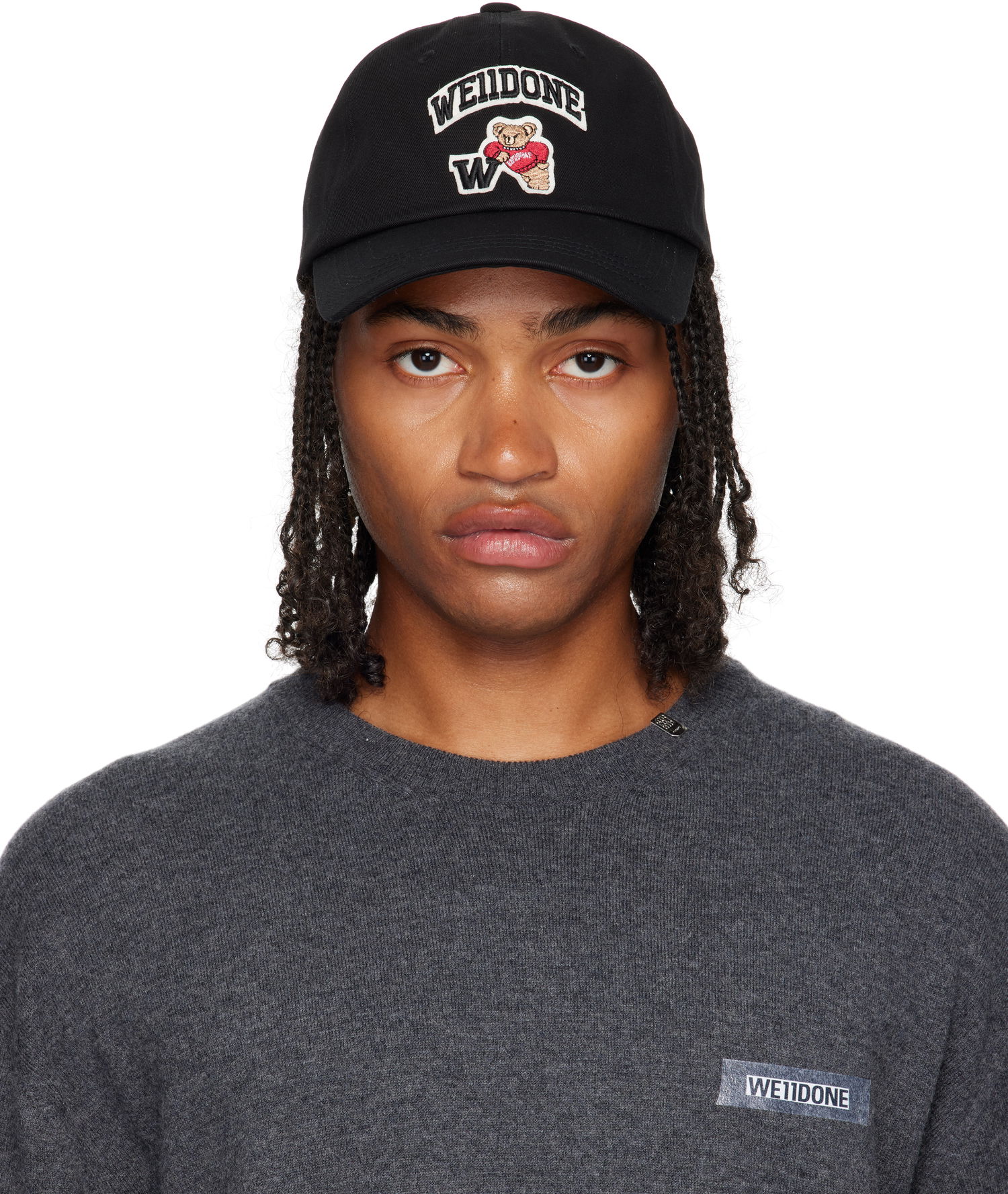 Šiltovka We11done We11done Varsity Logo Baseball Cap Čierna | WD-AH2-25-405-U-BK, 0