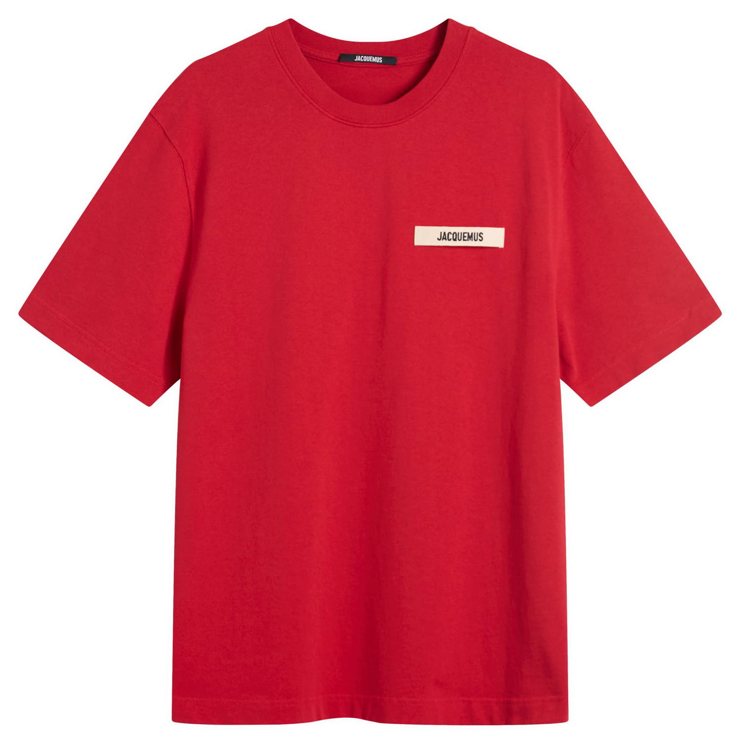 Tričko Jacquemus Grosgrain Logo T-Shirt Červená | 25HTSM00133AJ00226-480, 0