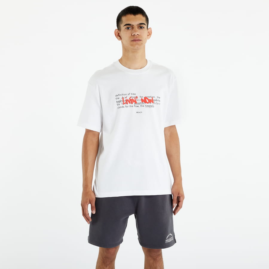 Tričko PREACH Relaxed Livin Now T-shirt Biela | 206302 1, 0
