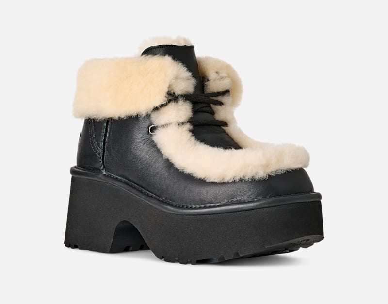 Tenisky a topánky UGG UGG Classic Esmee Leather Boots Čierna | 1176110-BLK, 1