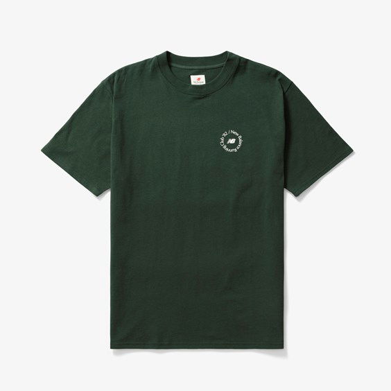 Tričko New Balance Made in USA Run Club Tee Zelené | MT23542_MTN, 1