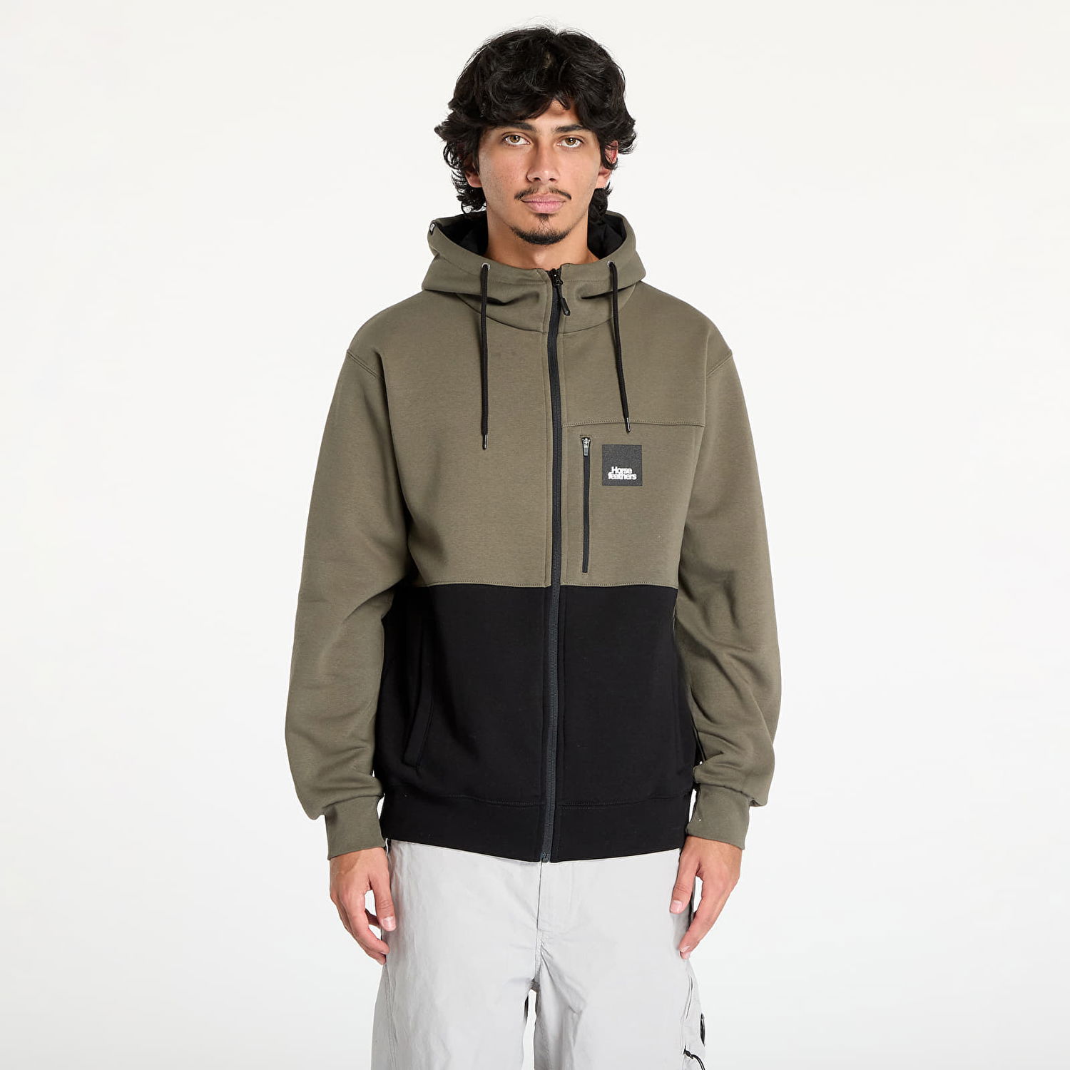 Mikina Horsefeathers Vick Sweatshirt Burnt Olive M Zelené | SM1321G, 0