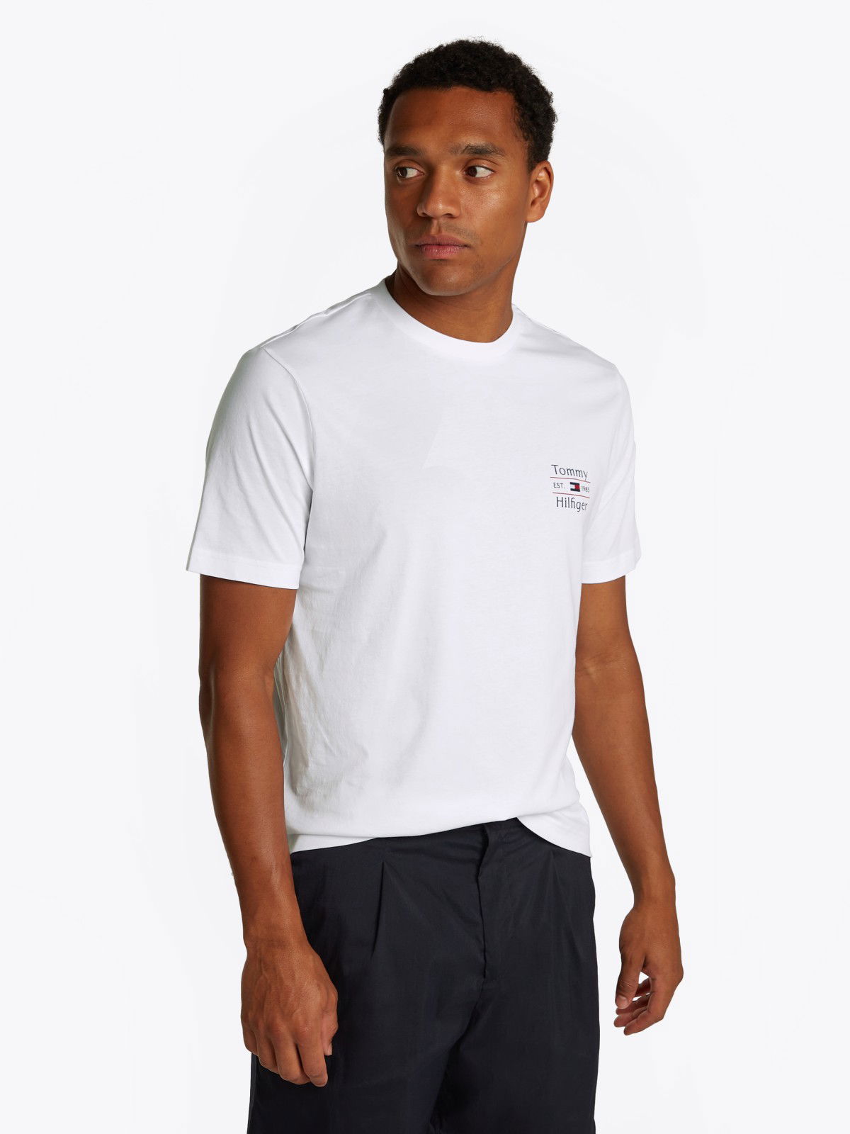 Tričko Tommy Hilfiger Tommy Hilfiger Stack T-Shirt Biela | MW0MW38622YBR, 0