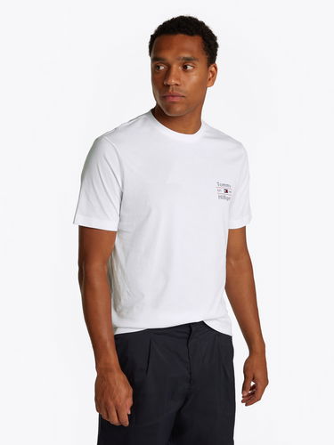 Tričko Tommy Hilfiger Tommy Hilfiger Stack T-Shirt Biela | MW0MW38622YBR, 0