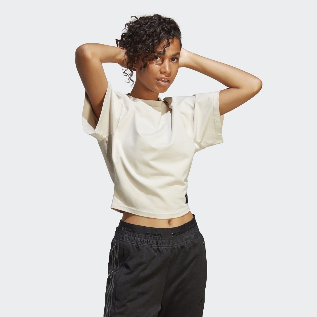 Tričko adidas Originals Holidayz Loose Tee Béžová | HN6484, 1