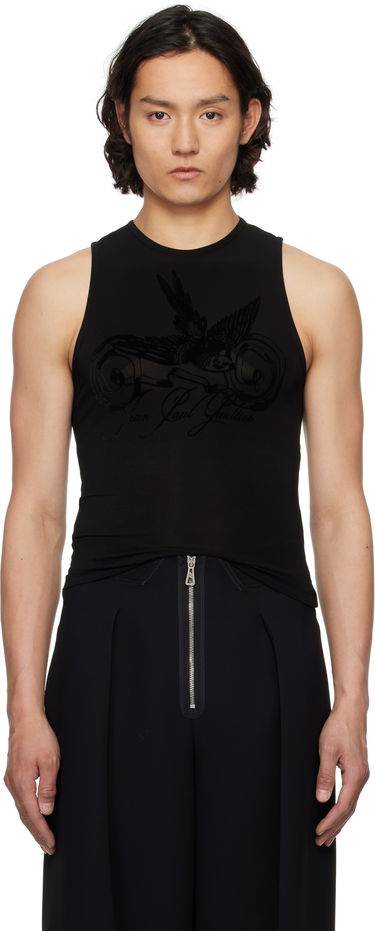 Tielko Jean Paul Gaultier Jean Paul Gaultier Flock Tattoo Tank Top Čierna | 25/34-F-DB055I-J082-00, 0