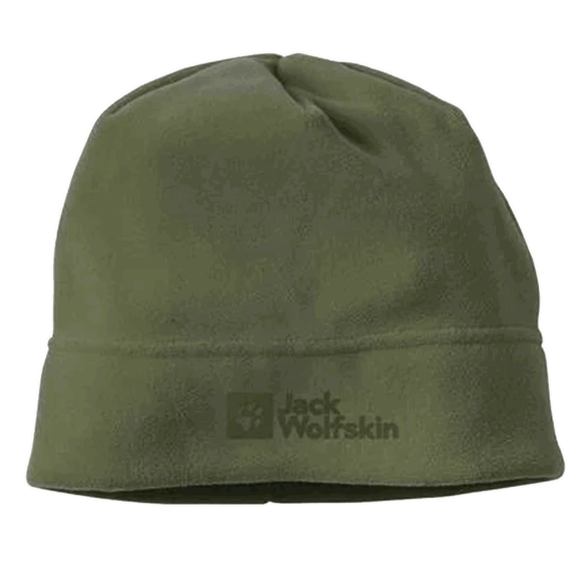 Kulicha Jack Wolfskin REAL STUFF Fleece Beanie Zelené | 1909852-4129