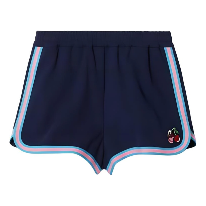 Šortky Gucci Gucci Cotton Piquet Shorts Navy | 781829-XJGIT-4298