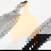 Short Faux Fur Puffer Jacket