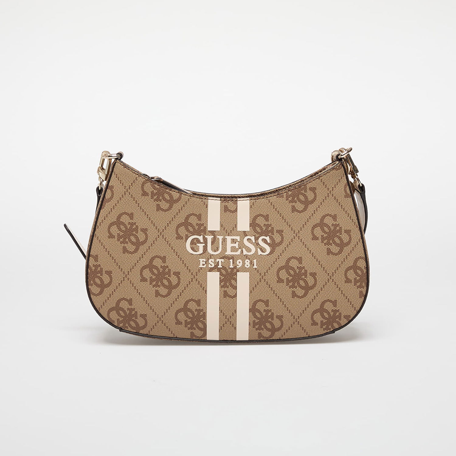 Taška cez rameno GUESS GUESS Noelle II Top Zip Shoulder Bag Hnedá | HWOS9672180-LTL, 0