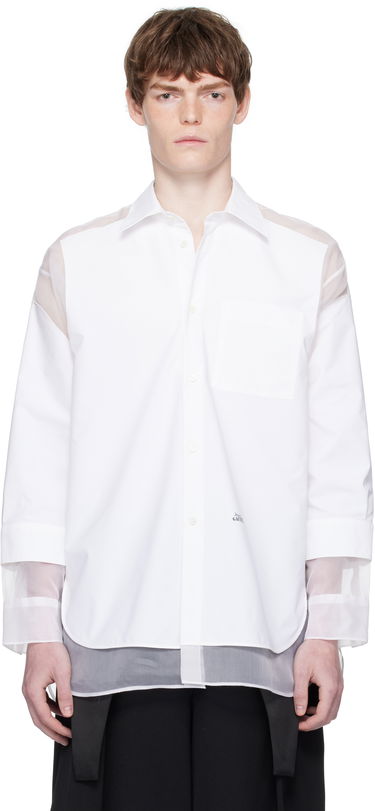 Košeľa Jean Paul Gaultier Jean Paul Gaultier 'The Petit Grand' Double Layered Shirt Biela | 25/03-U-ST035-C075-01, 0