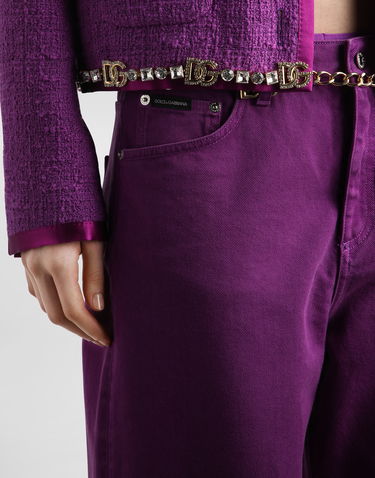 Džínsy Dolce & Gabbana 5-pocket Denim Trousers Fialová | FTC7CDG8NO8S9001, 3