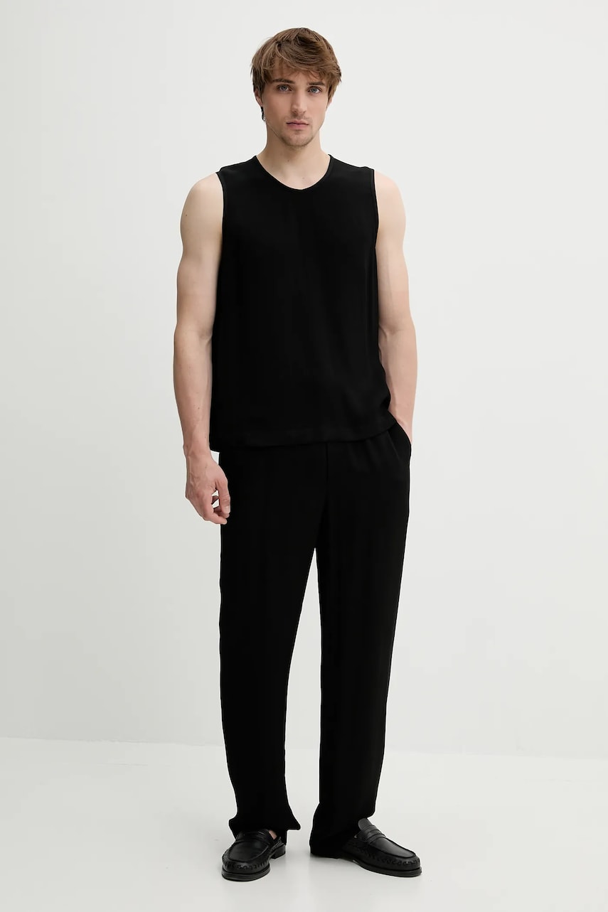 Tielko Nanushka Nanushka KOBEE Sleeveless T-Shirt Čierna | NM25SSTP11199, 1