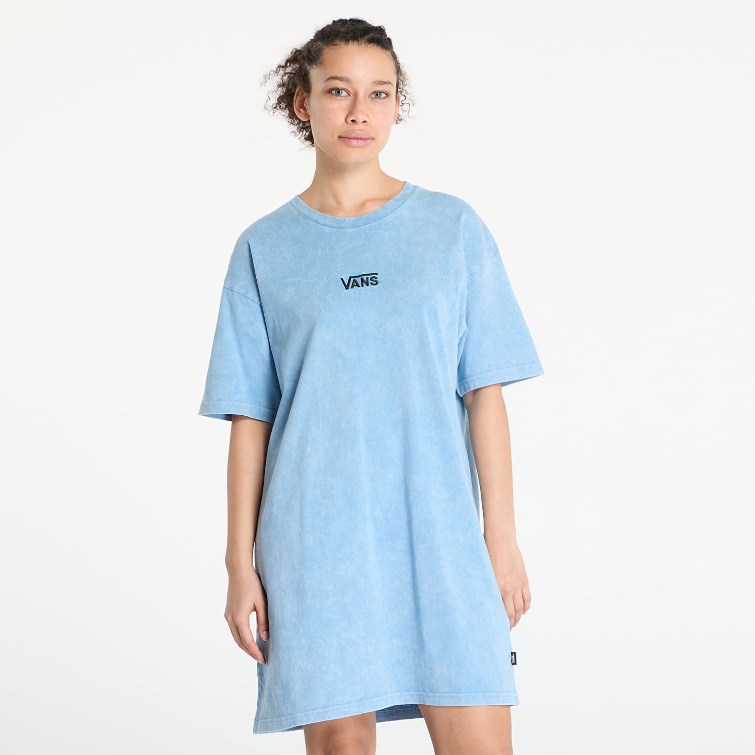 Šaty Vans Vans Center Vee Wash T-Shirt Dress Modrá | VN00046QE2W1, 0