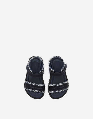 Tenisky a topánky Dolce & Gabbana Dolce & Gabbana Printed Calfskin Sandals For First Steps (19-26) Modrá | DL0078AX182HBXCW, 3