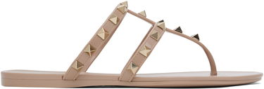 Starostlivosť o obuv Valentino Valentino Garavani Rockstud Thong Sandals Béžová | 6W2S0T84PVS, 0