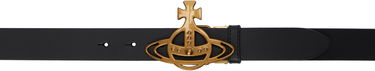Opasok Vivienne Westwood Vivienne Westwood Line Orb Buckle Belt Čierna | 82010072U-L009X-, 0