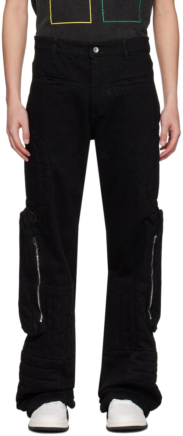 Cargo nohavice Who Decides War Raised Window Denim Cargo Pants Čierna | 1120890002SS24