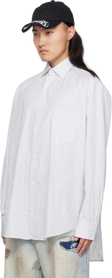Košeľa VETEMENTS Vetements Pinstripe Shirt Biela | UA66SH410N, 3