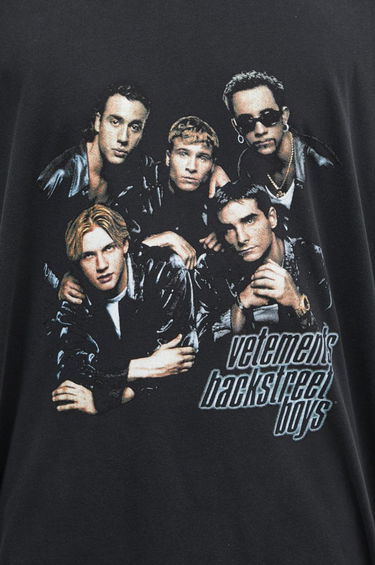 Tričko VETEMENTS 'Backstreet Boys' Oversized Graphic T-Shirt Čierna | UA66TR620B, 3