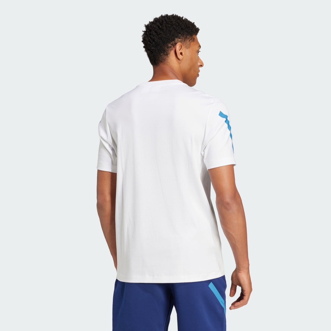 Tričko adidas Performance France Travel T-Shirt Biela | JC7091, 1