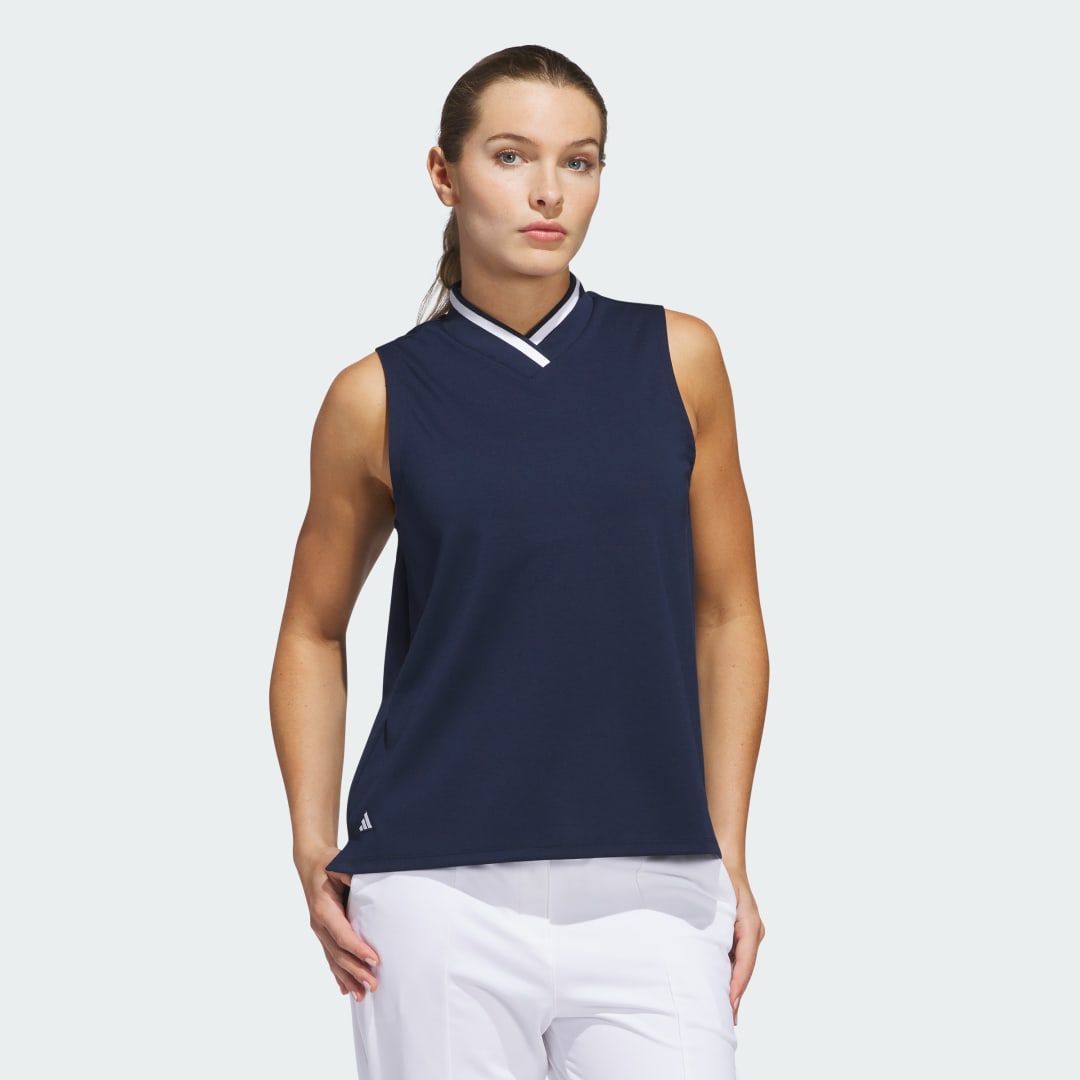 Tielko adidas Performance Go-To Sleeveless Polo Shirt Navy | JE7315, 0