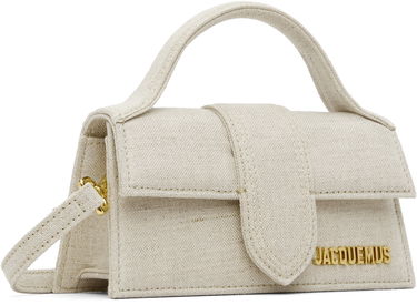 Kabelka Jacquemus Les Classiques 'The Bambino' Small Linen-Blend Top-Handle Flap Bag Béžová | 22HBAW00006AW00094, 1