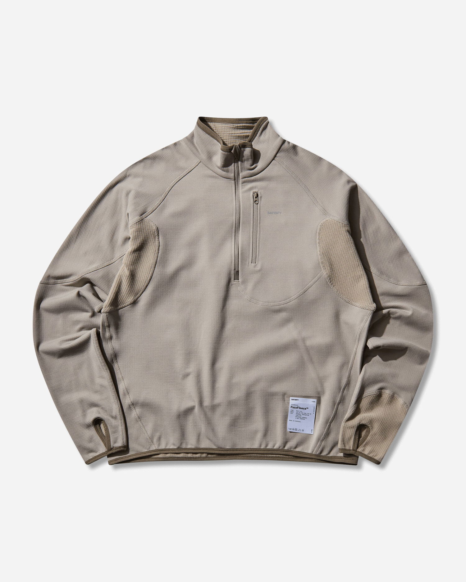 Mikina Satisfy GhostFleece Half-Zip Sweatshirt Béžová | 21005 81401, 1