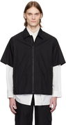 GR10K Poplin Zip-Up Short Sleeve Shirt