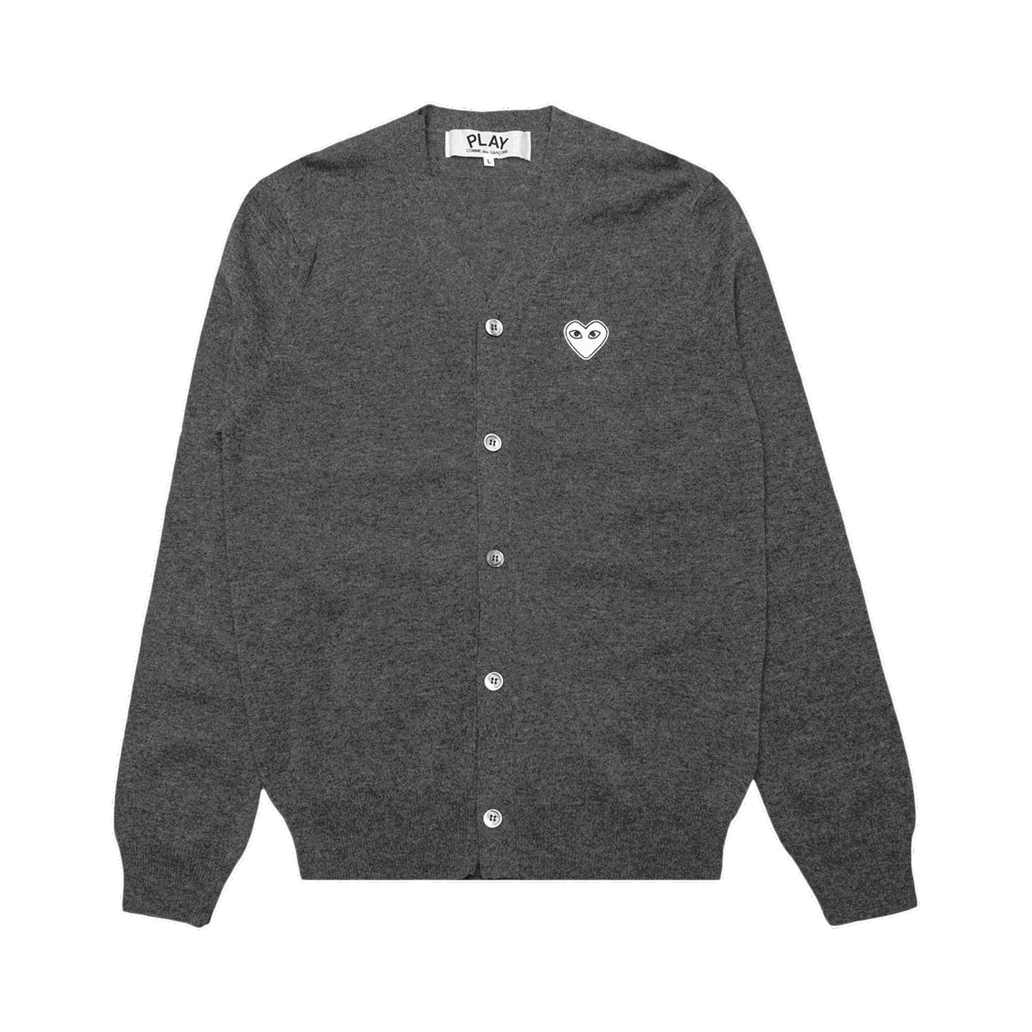 Sveter Comme des Garçons PLAY V-Neck Cardigan Šedá | az n062 051 3, 0