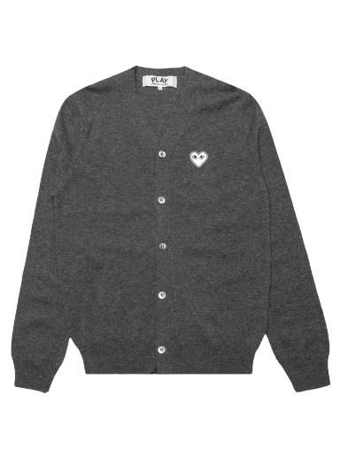 Sveter Comme des Garçons PLAY V-Neck Cardigan Šedá | az n062 051 3