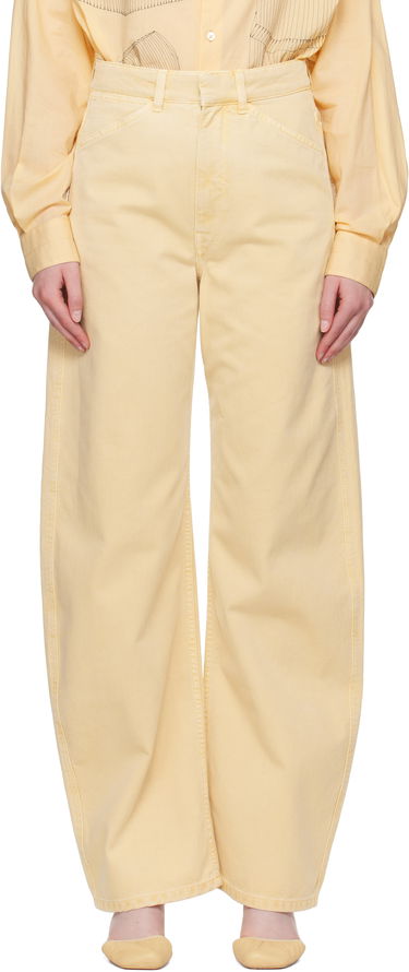 Džínsy LEMAIRE LEMAIRE High Waisted Curved Jeans Žltá | PA1052 LD1045, 0