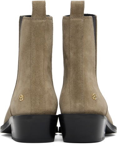Oblečenie Anine Bing Anine Bing Bekah Suede Flat Ankle Boots Béžová | A-14-10197-TPU1, 1