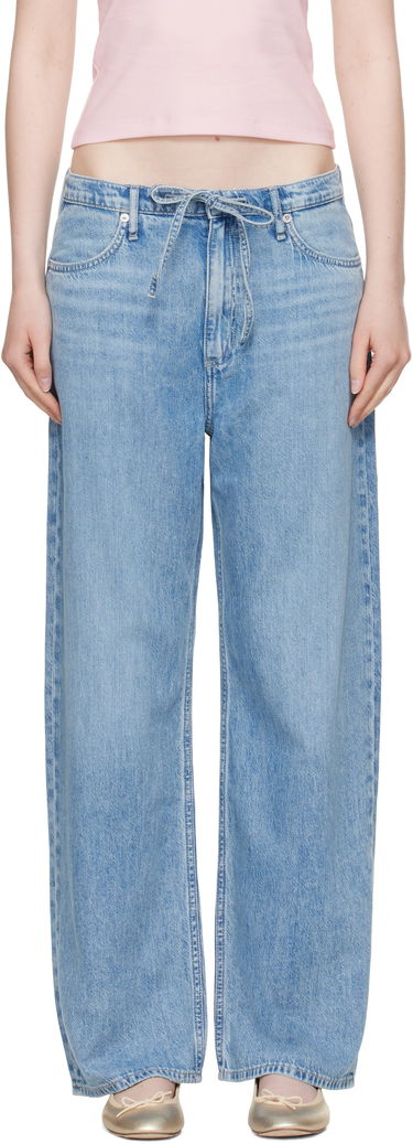 Džínsy rag & bone Rag & Bone Phoebe Denim Beach Jeans Modrá | WDD25P1009UFTL, 0