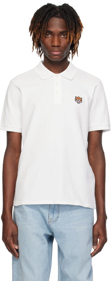 Polo tričko KENZO Kenzo Paris 'Happy Tiger' Slim Polo Biela | FF55PO5434PU, 0