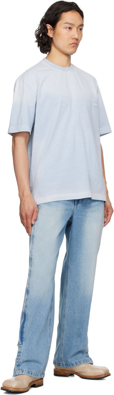 Tričko Solid Homme Solid Homme Dyeing Logo T-Shirt Modrá | S251TS51, 3