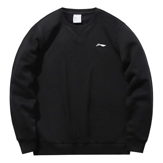 Mikina Li-Ning Essential Logo Sweatshirt Čierna | AWDPD19-12