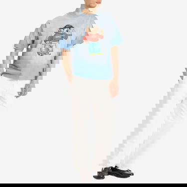 Tričko MARKET Fit Check Bear Graphic Tee Modrá | 399002171-BLU, 4
