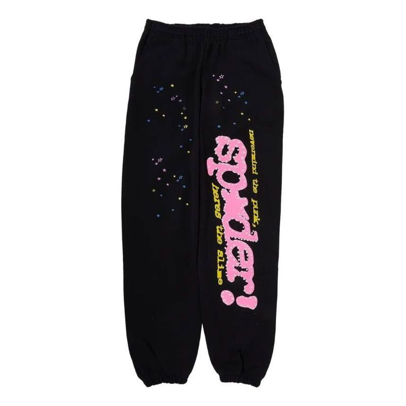 Tepláky Sp5der SP5DER Pink V2 Sweatpants Čierna | SP5D0127