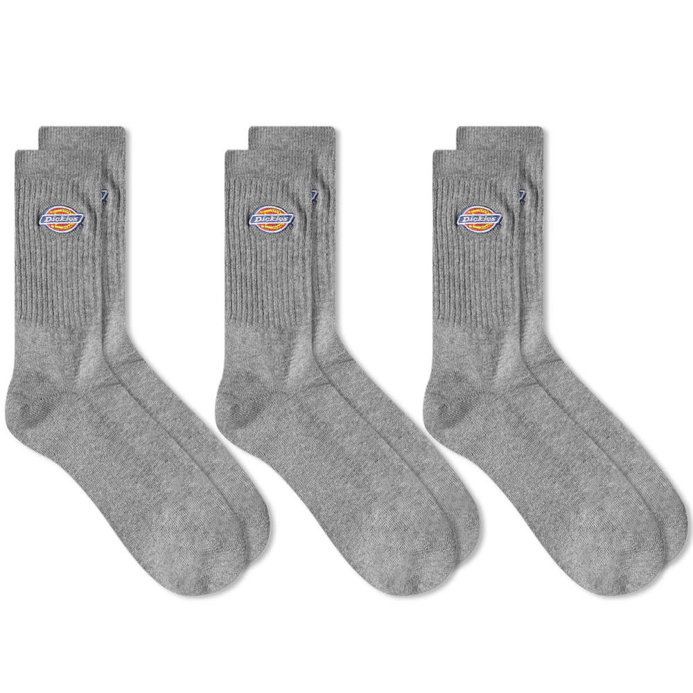 Ponožky Dickies Valley Grove Socks - 3 Pack Šedá | DK0A4X82GYM1, 0