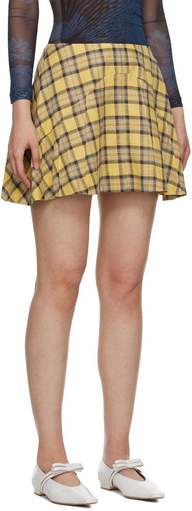 Sukňa Collina Strada Collina Strada Sara Plaid Miniskirt Žltá | XX7001 DEADSTOCK FLANNEL, 1