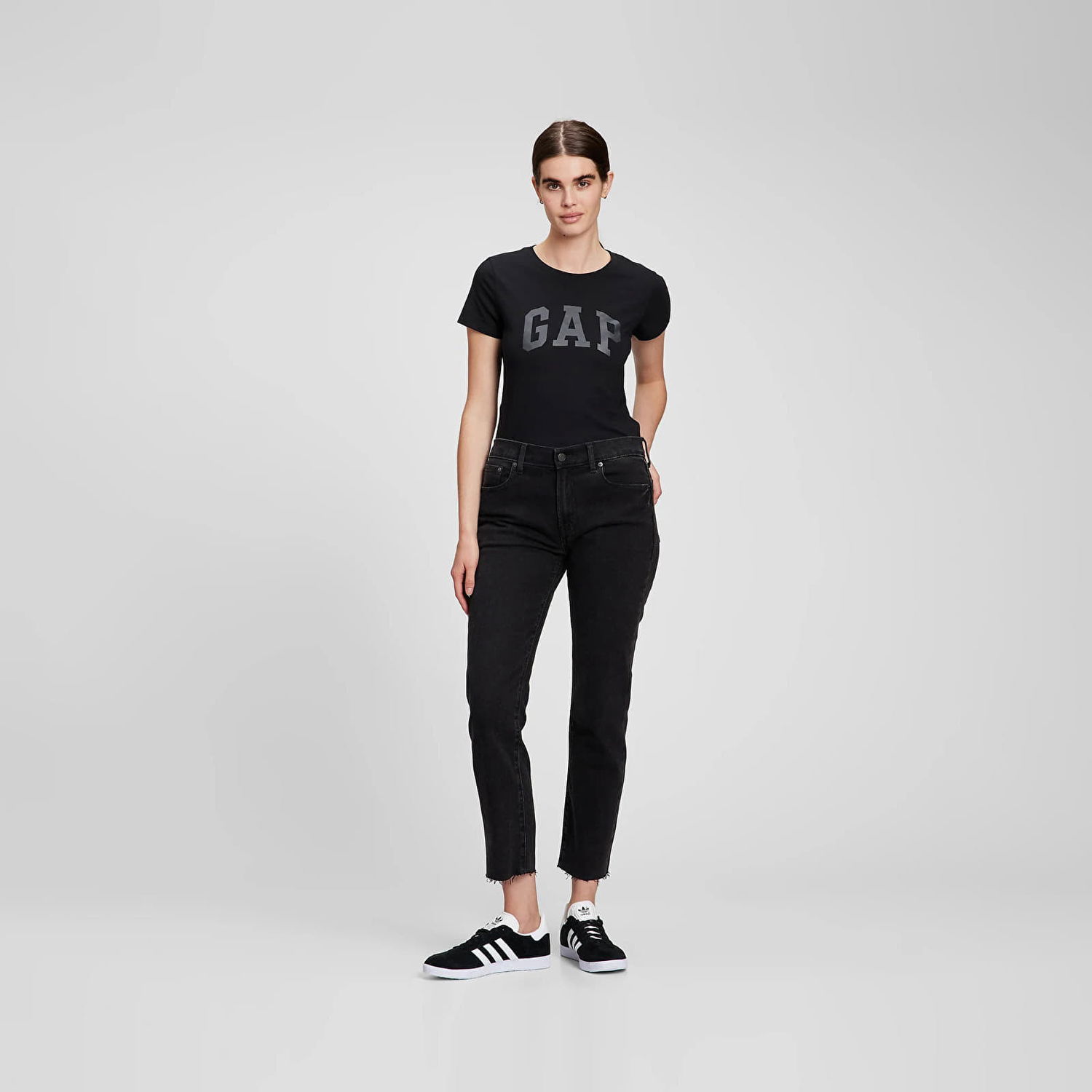 Tričko GAP Logo Tees 2Pack Heath Čierna | 548683-05, 0