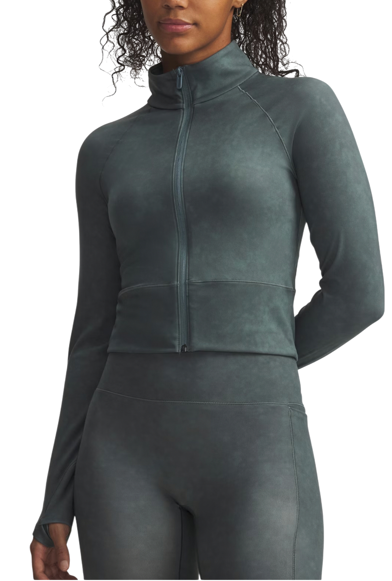 Bunda Under Armour Meridian Suede Effect Full Zip Top Zelené | 6007093-587
