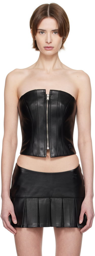Tielko MISBHV MISBHV Faux-Leather Zip Top Čierna | 250W142, 0