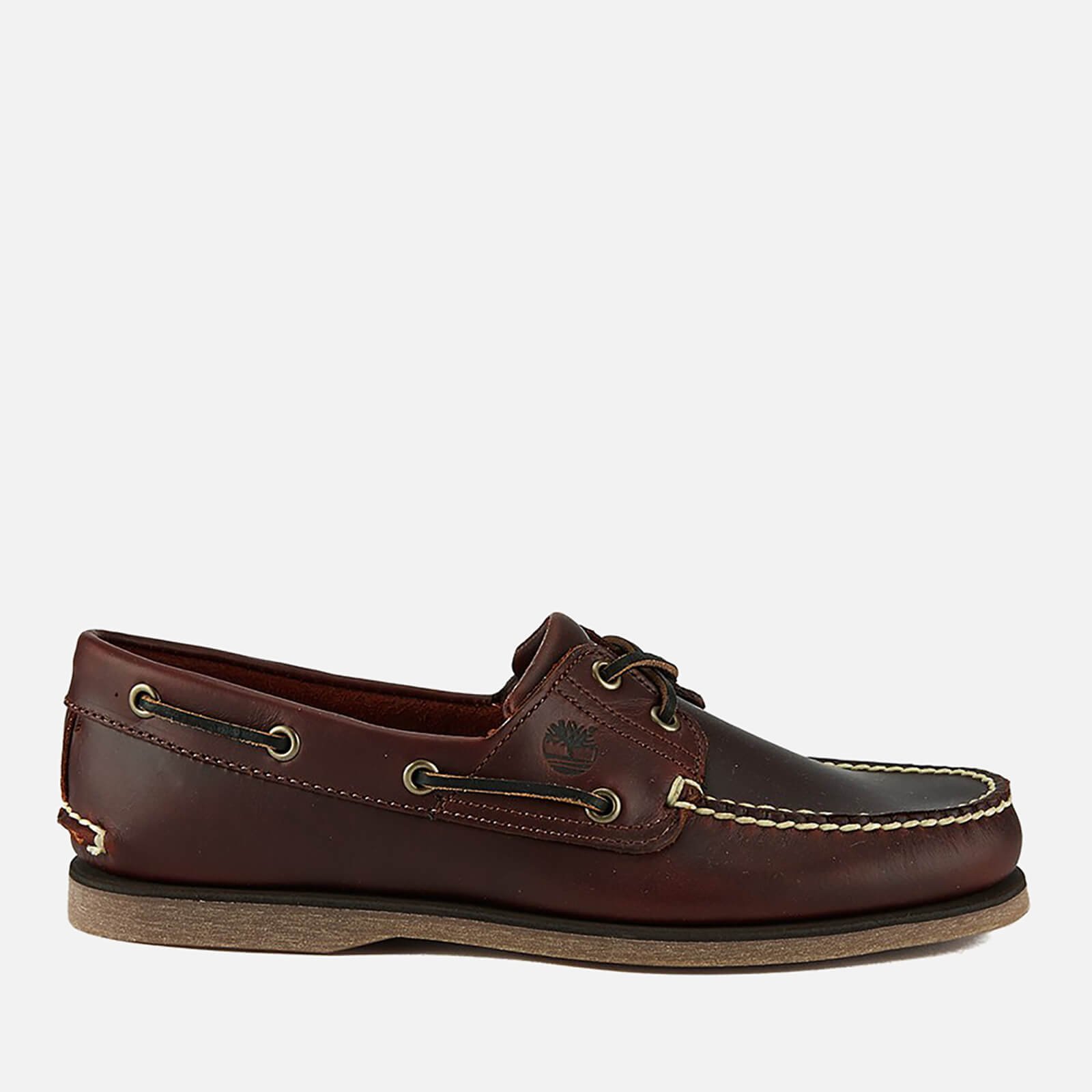 Men's Classic 2-Eye Boat Shoes - Rootbeer Smooth - UK 7
